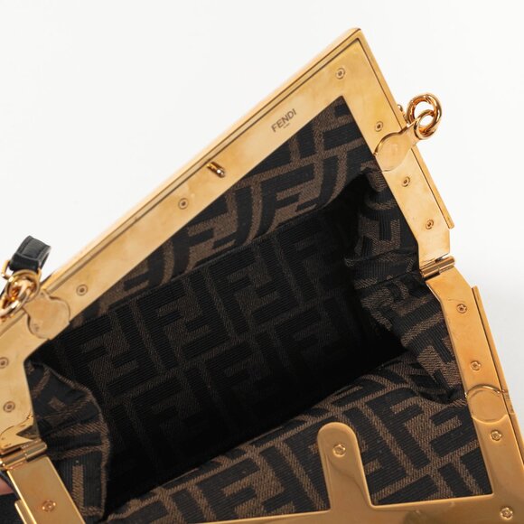 Fendi First Small Black Nappa Leather Bag - Picture 9 of 12